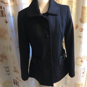 Betsey Johnson Pea Coat, Black - Size 2